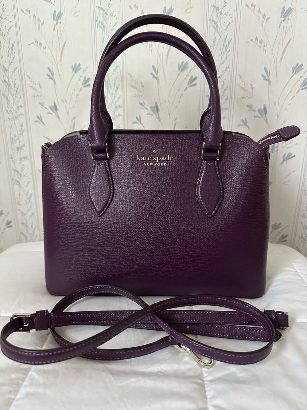 Kate Spade Purple Leather Satchel